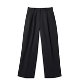 Relaxed Wool Trousers Black