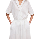 Cotton Maxi Skirt White