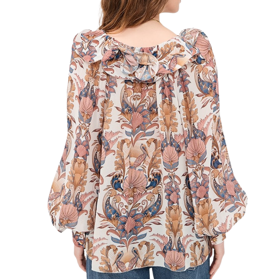 Sea Garden Off White Blouse