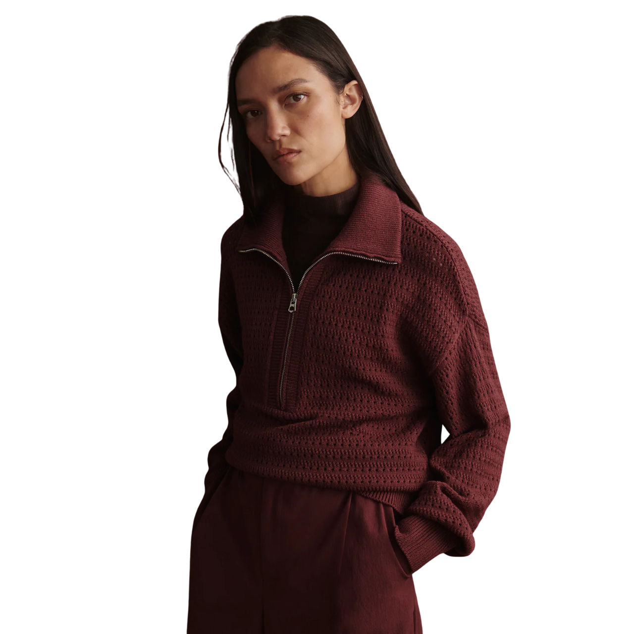 Darla Half Zip Knit Sassafras
