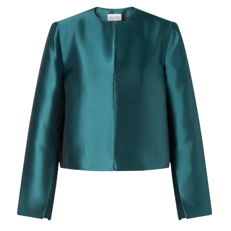 Ruthie Satin Blouse Teal