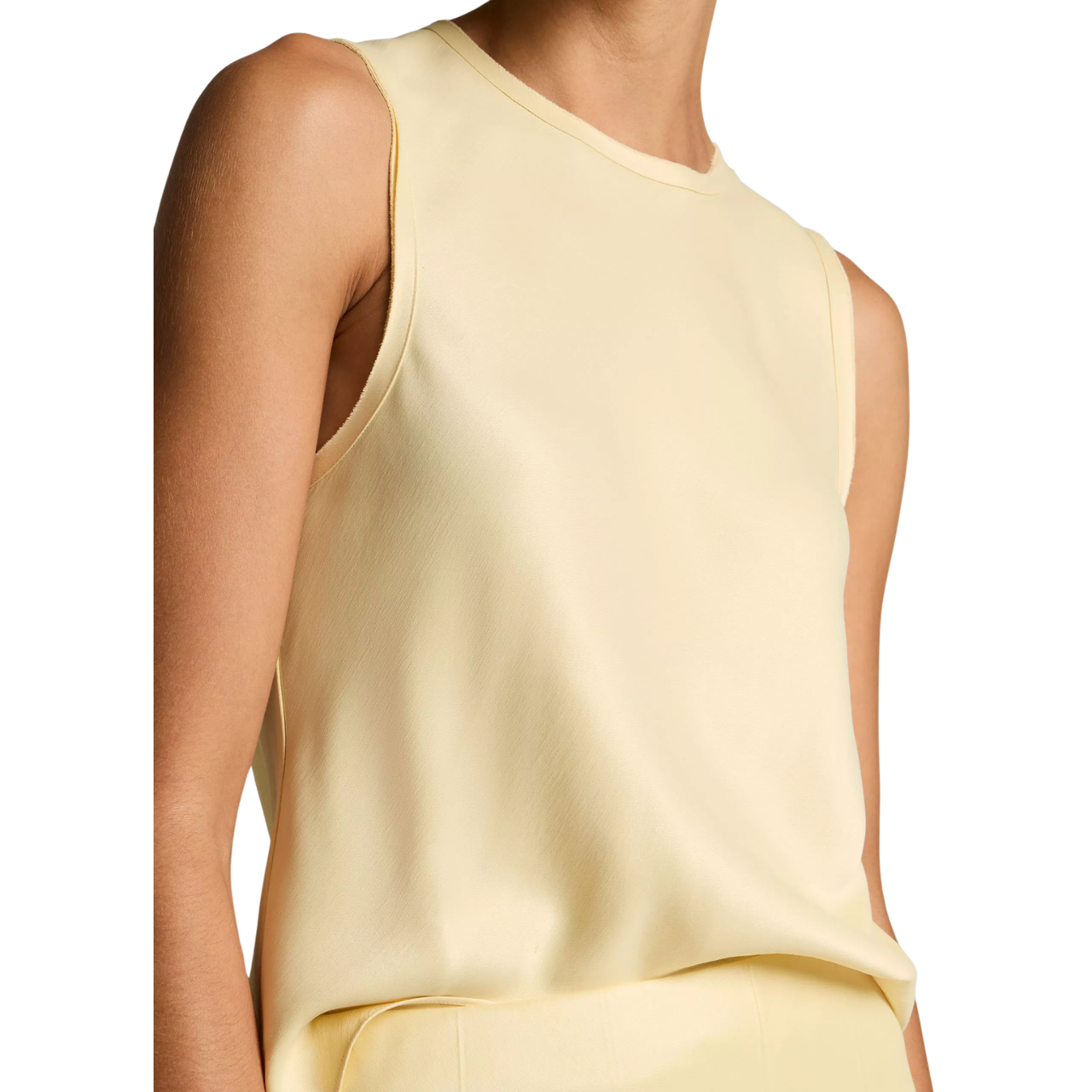 Bias Crew Neck Tank Sun Petal