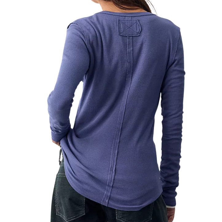 Janie Navy Academy Henley Top