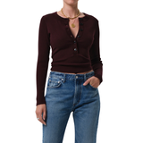 Varra Henley Top Brown