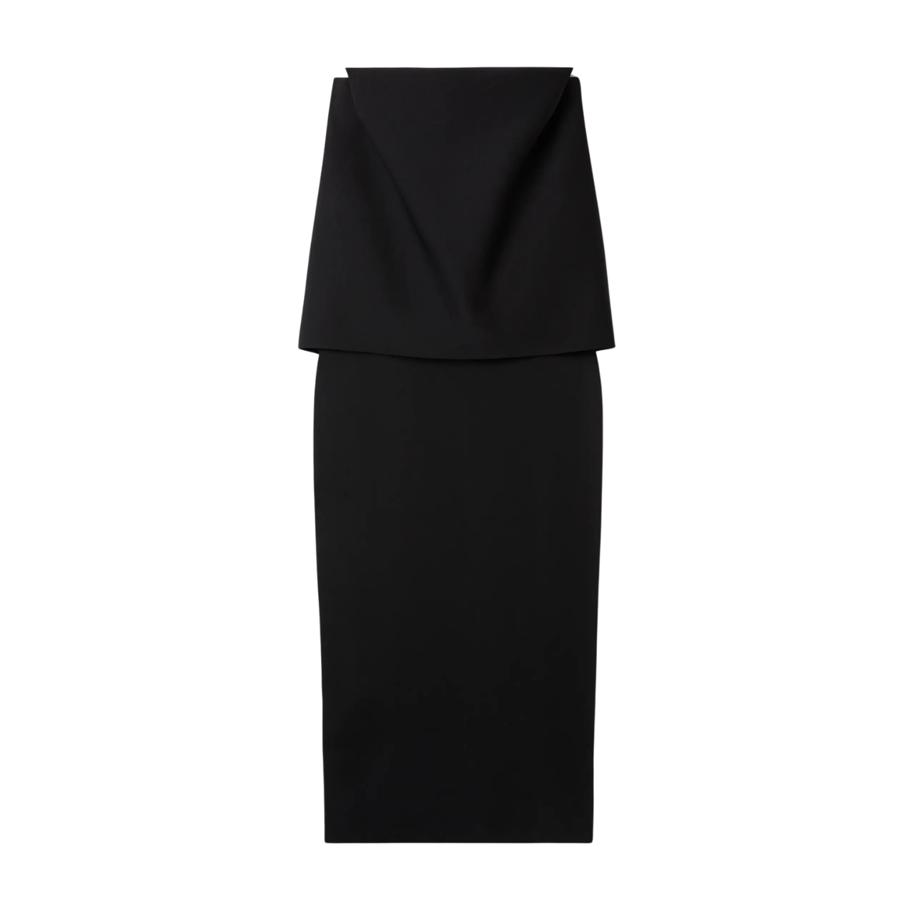 Square Slim Dress Black