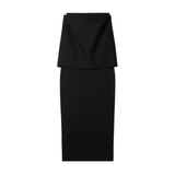 Square Slim Dress Black