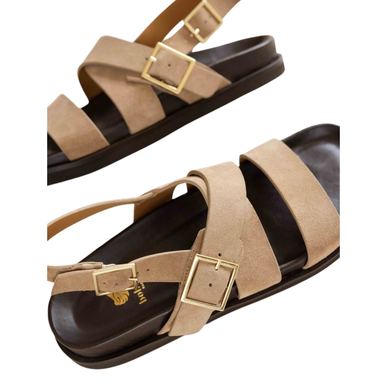 Nori Flat Sandals Antilope