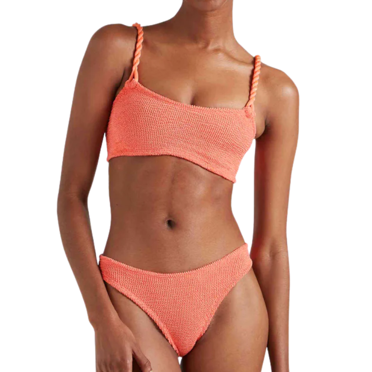 Phoebe Bikini Metallic Coral