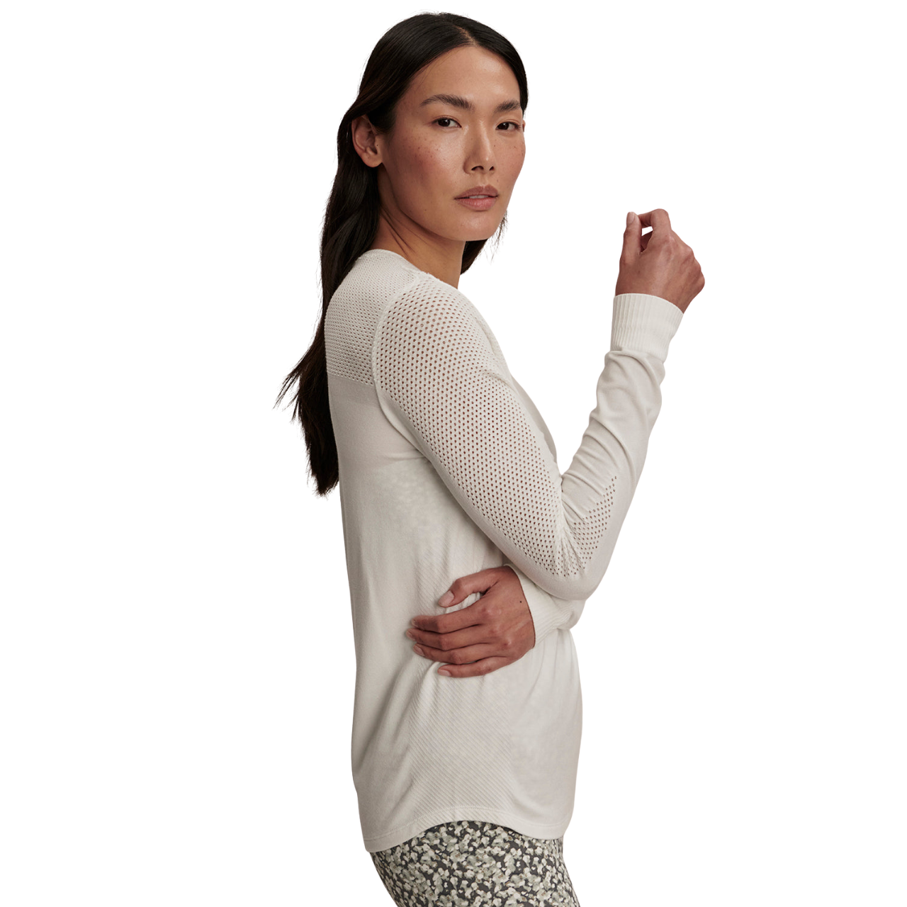 Samia Seamless LS Tee White