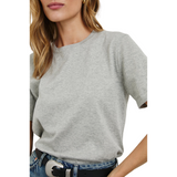 Cotton Cashmere Tee Grey