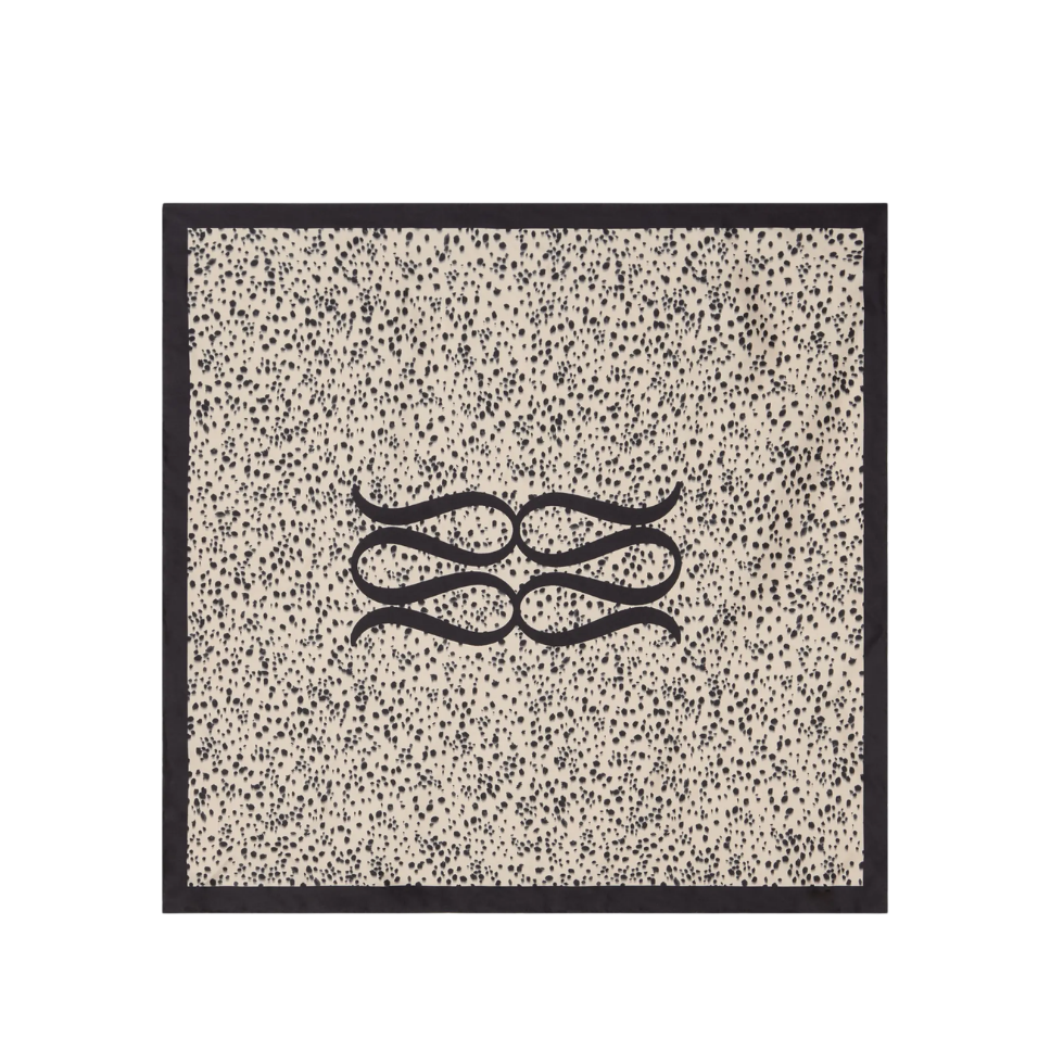 Silk Twill Scarf Shaded Dot