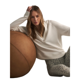 Karo Half Zip Midlayer White