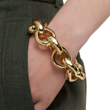 Bean Link Bracelet Gilded Gold
