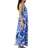 Clara Long Dress Blue Holy Snake