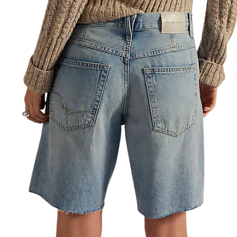 Montana Shorts Raw Hem Cowgirl Blues