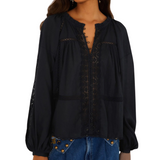 Boho Blouse English Black