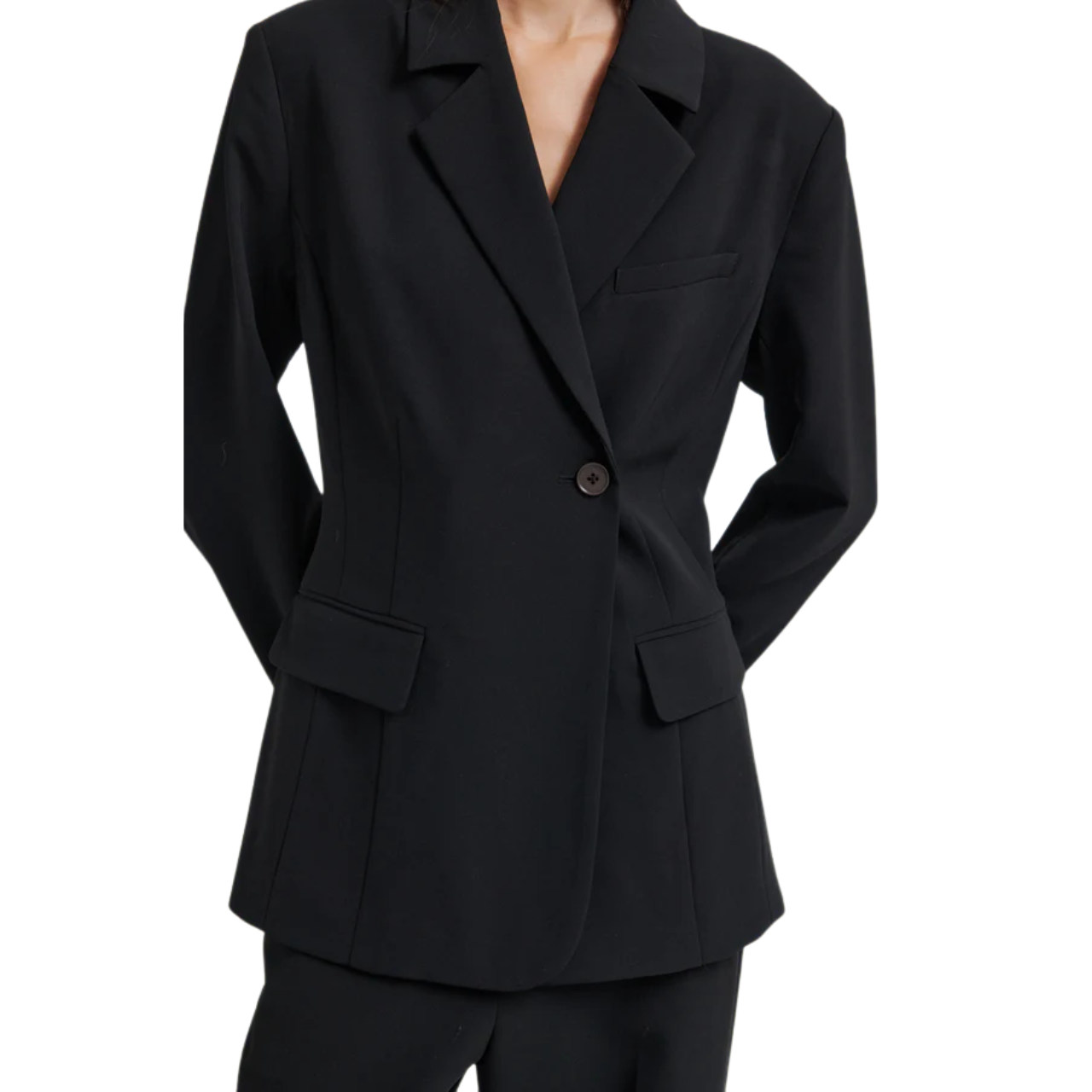 Fique Fitted Blazer Black