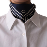 Striped Scarf Navy & Cream