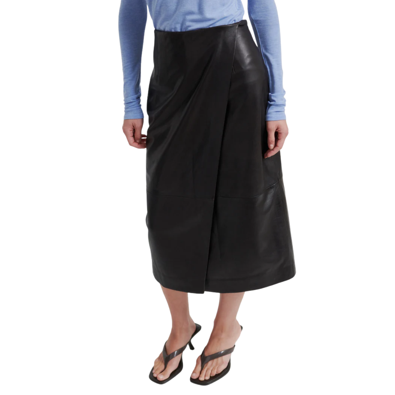 Novel Leather Skirt Chocolate Tort