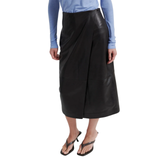 Novel Leather Skirt Chocolate Tort