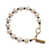 Contrast Pearl Bracelet