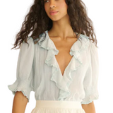 Hilda Top Alice Blue