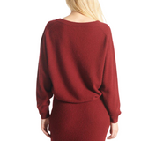 Raxon V Neck Cherry
