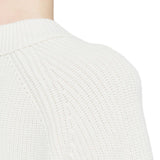 Round Neck Stitch Ivory Crew