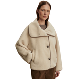 Romane Boxy Sherpa Jacket Sandshell