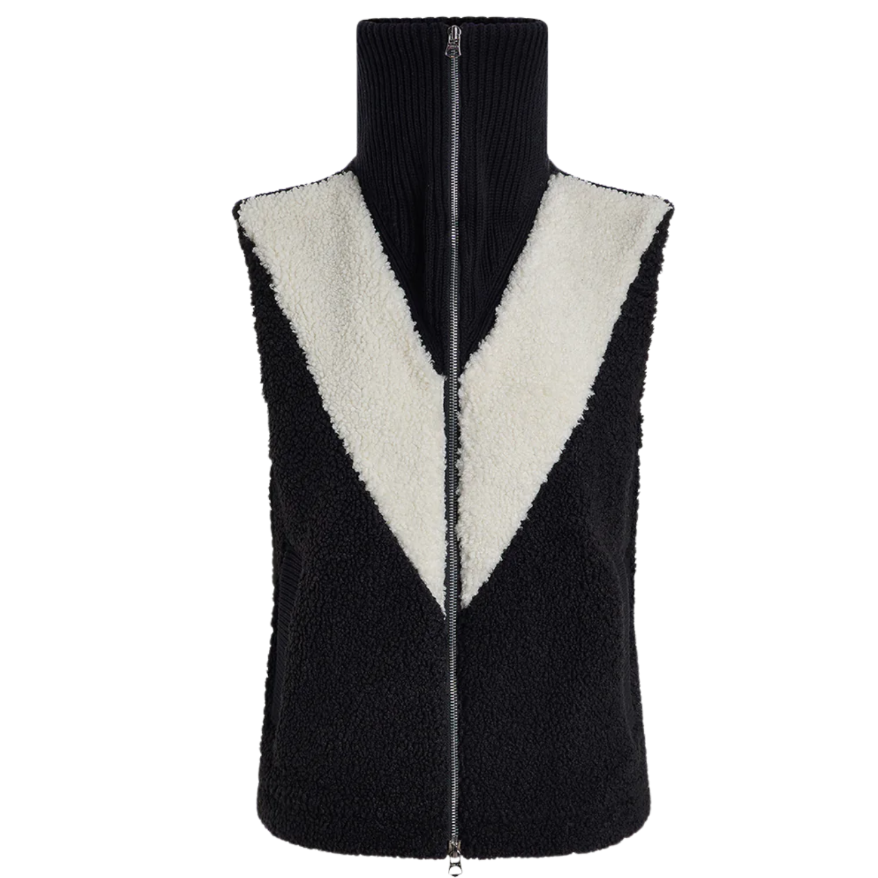 Caspian Sherpa Gilet Black