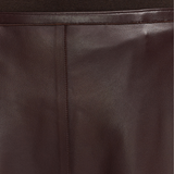 Helius Mahogany Soft Nappa Leather Skirt