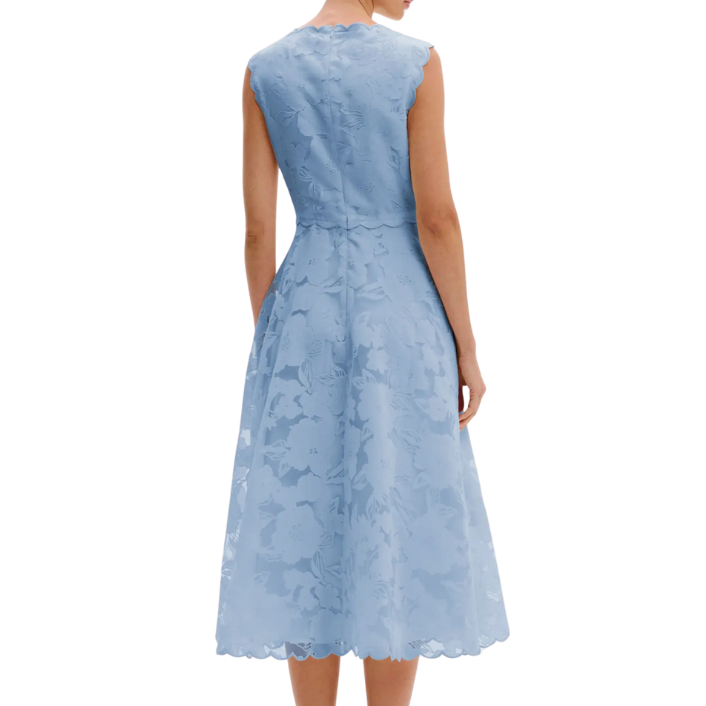 Elin Lace Midi Dress Sky