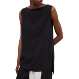 Sleeveless Crepe Top Black