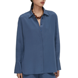 Bold Silk Blouse Mineral