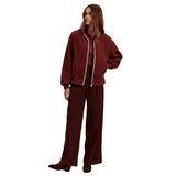 Hansley Fleece jacket Maroon