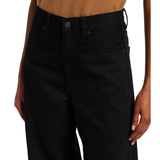 The Bow Crop Jean Black