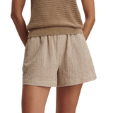 Darina Shorts 4 Birch Taupe Stripe