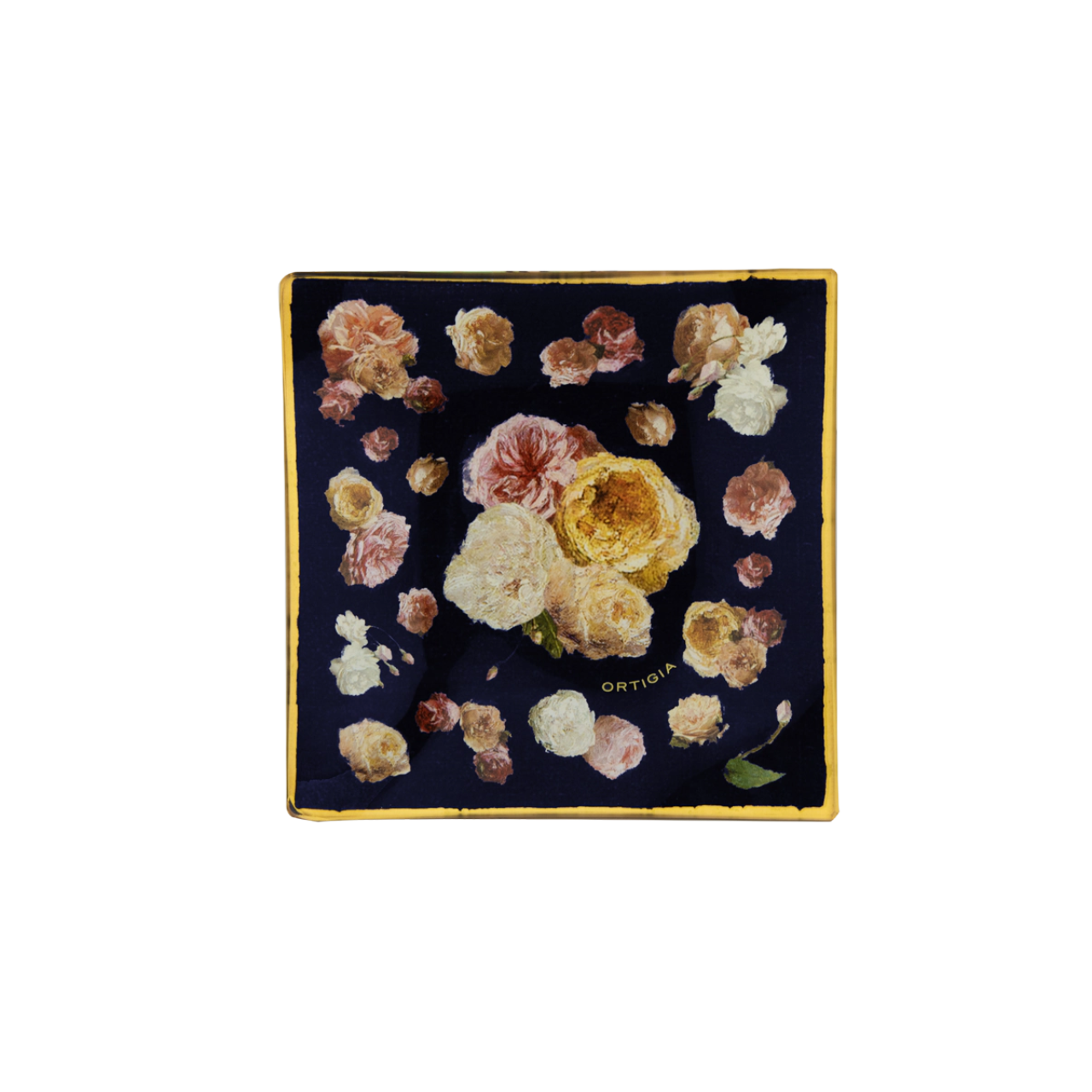 Rose Antiche Glass Plate And Soap