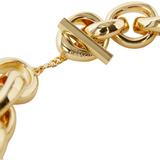 Bean Link Necklace Gilded Gold