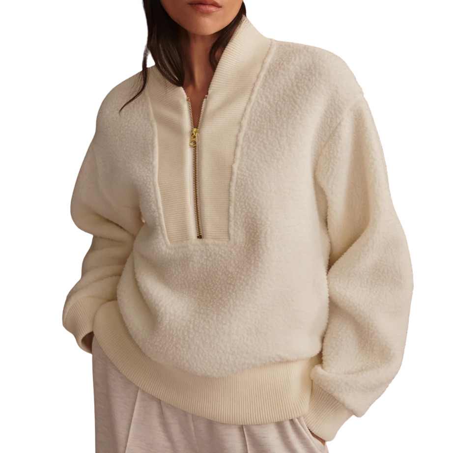 Mumford Half Zip Fleece Egret