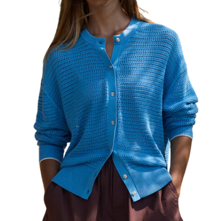 Pembroke Knit Cardigan Azure Blue