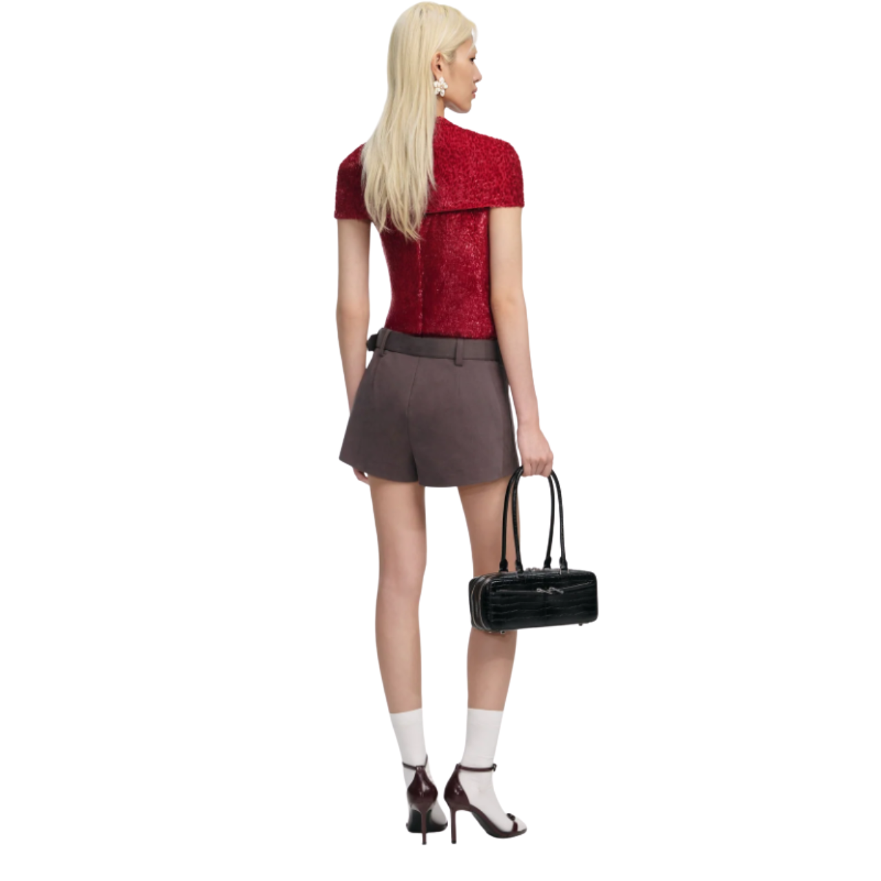 Red Fil Coupe Cut Out Top Red