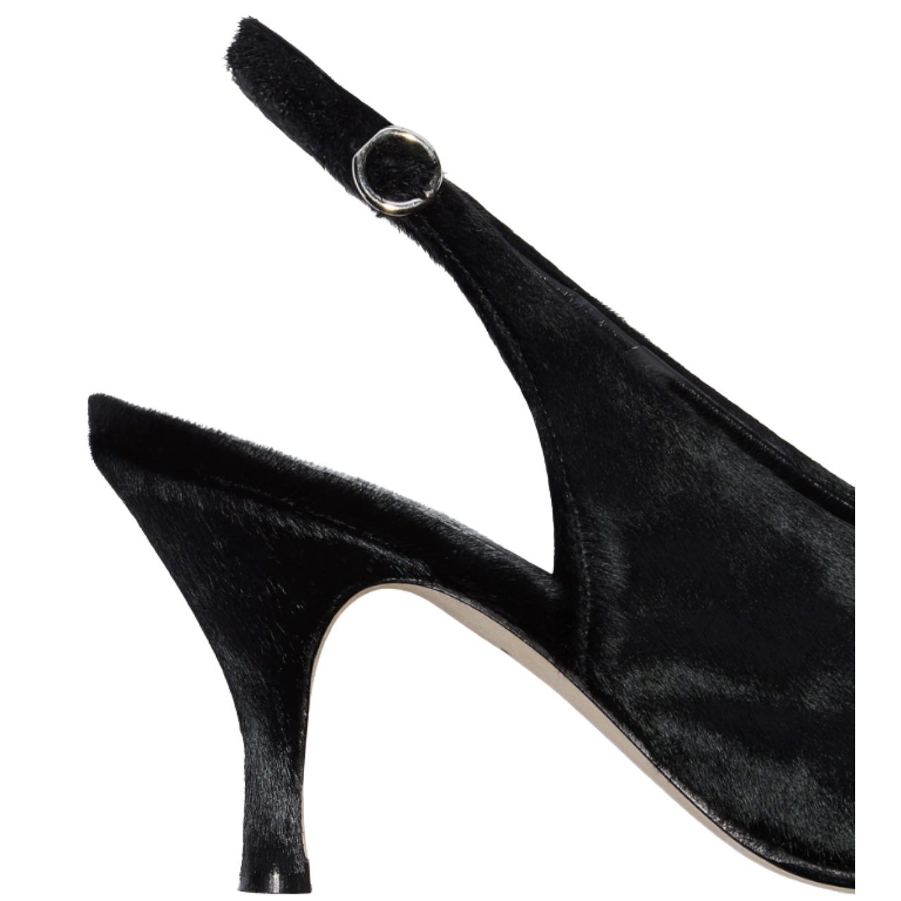 Carla Pony Hair Pumps Black