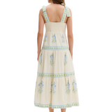 Stefania Floral Embroidered Dress