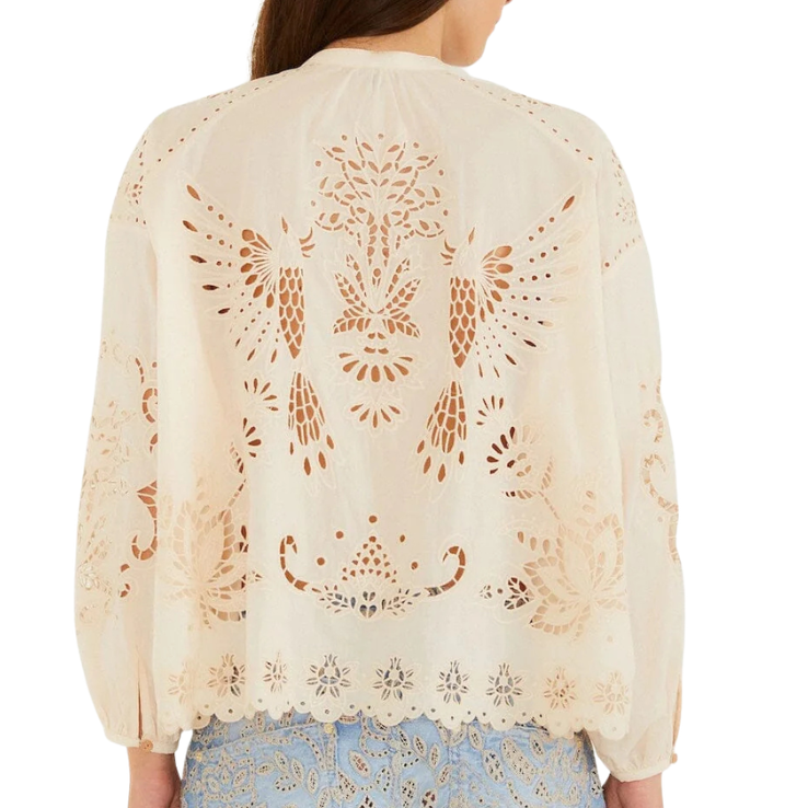 Artisanal Soft Pink Blouse