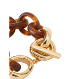 Bean Link Bracelet Dark Horn