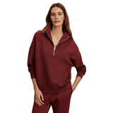 Hawley Half Zip Maroon