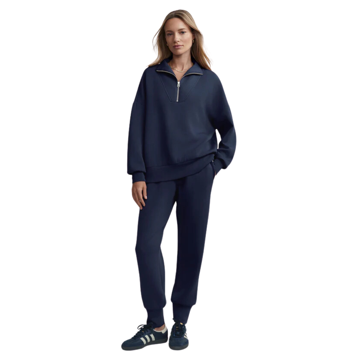 Hawley Half Zip Sweat Navy