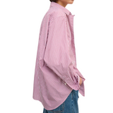 Asymmetric Shirt Red Stripe