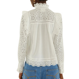 Long Sleeve Blouse English White